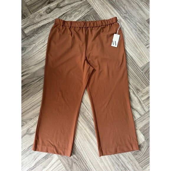 Worthington Pants - Worthington Women’s Ultra Stretch Ponte Pant in Tortoise Brown - Size XXL